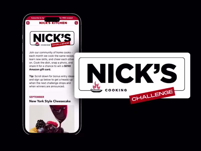 Cover image for Nick DiGiovanni's Cooking Challenge Campaign Design