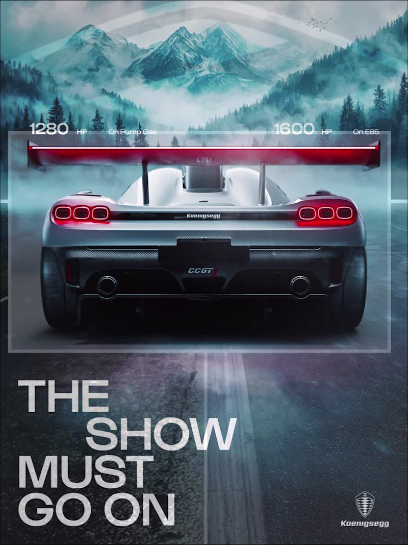 Cover image for Designed this concept poster for the Koenigsegg CCGT1. Art d...