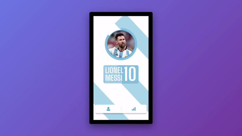 Cover image for Lionel Messi interactive stats This project showcases an int...