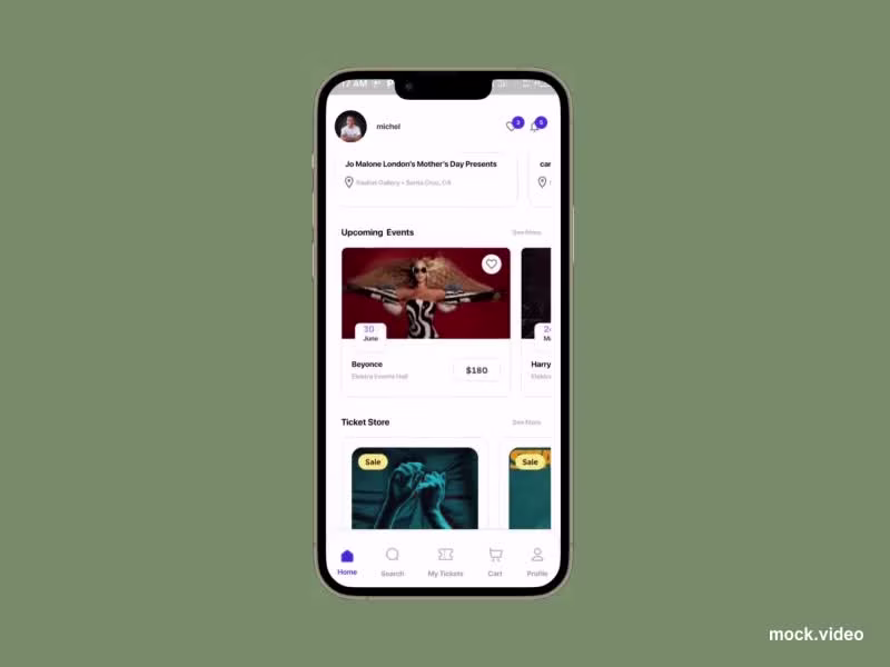 Cover image for Event booking mobile app with ticket purchase function, QR c...