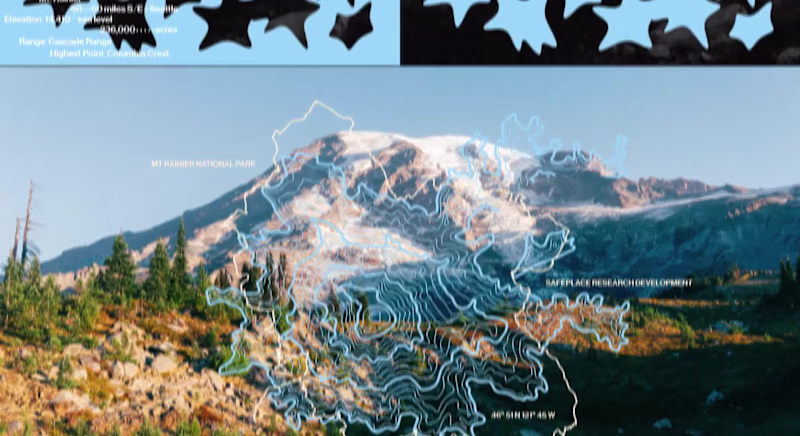 Cover image for Layout Explorations of Mt. Rainier National Park. All photog...