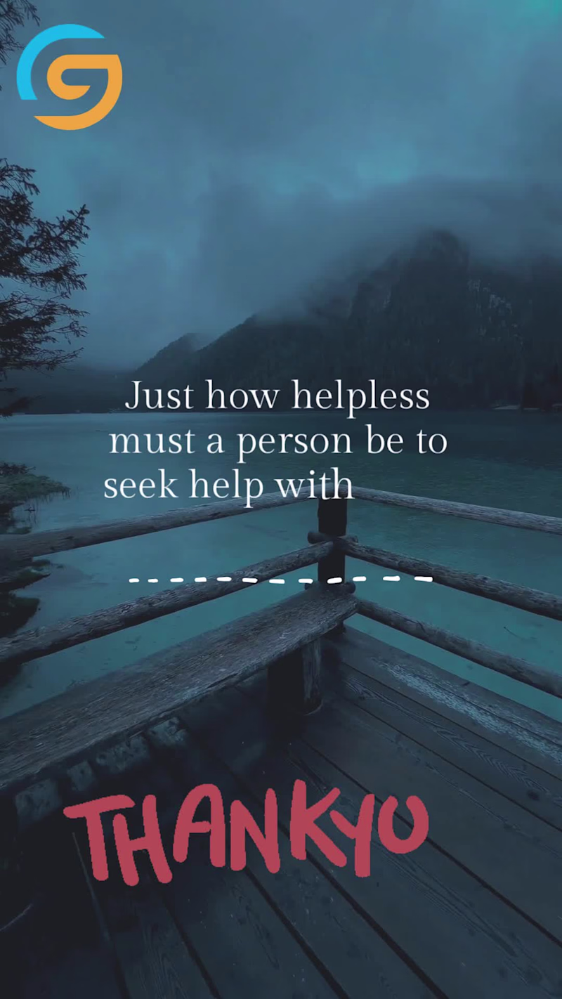 Cover image for 👉Just how helpless must a person be to seek help with work ...