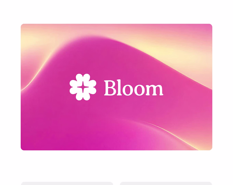Cover image for Visual Identity for Bloom. 