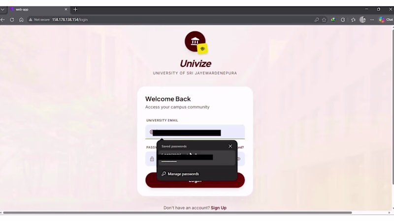 Cover image for Univize is a university-focused social