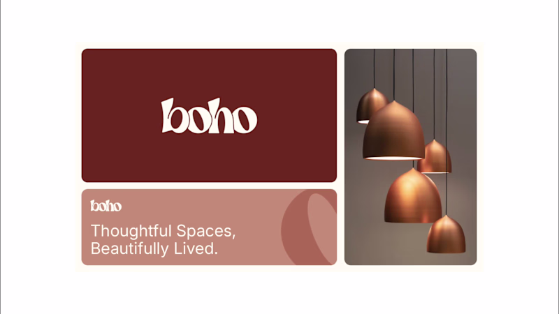Cover image for Boho logo & brand identity