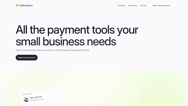 Cover image for Website for FastPay Direct