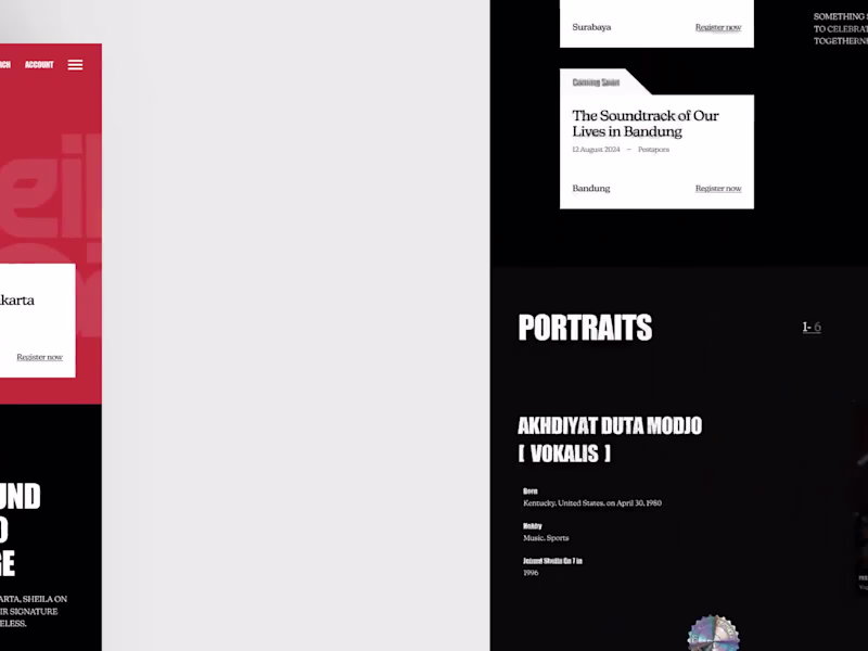 Cover image for Modern Website Experience for Legendary Music Band