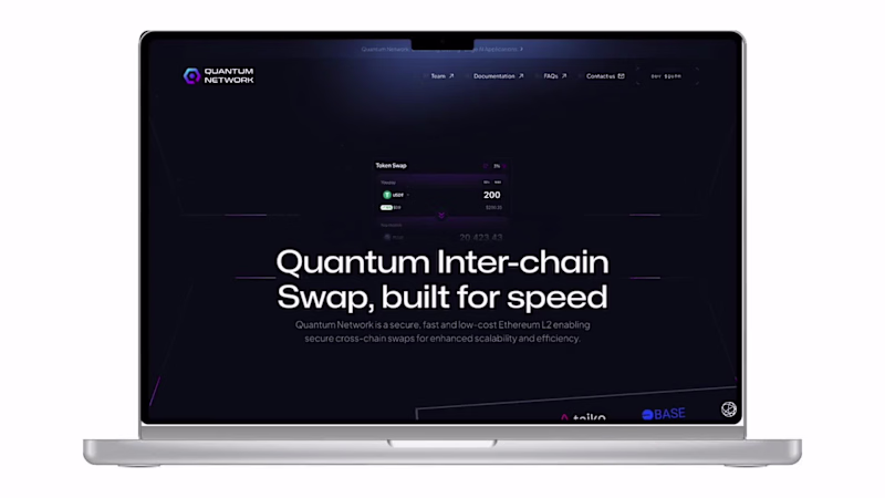 Cover image for Quantum Network Website Redesign | Web3 | Crypto