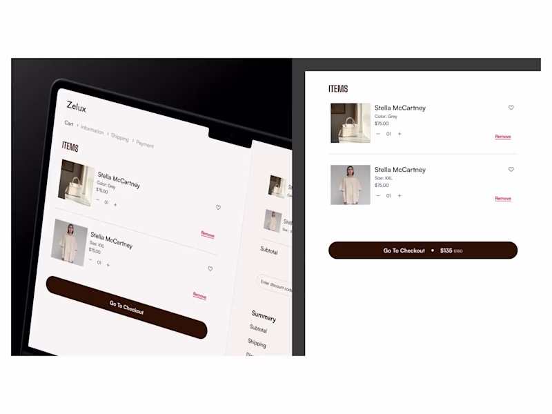 Cover image for Zelux  E-commerce Website