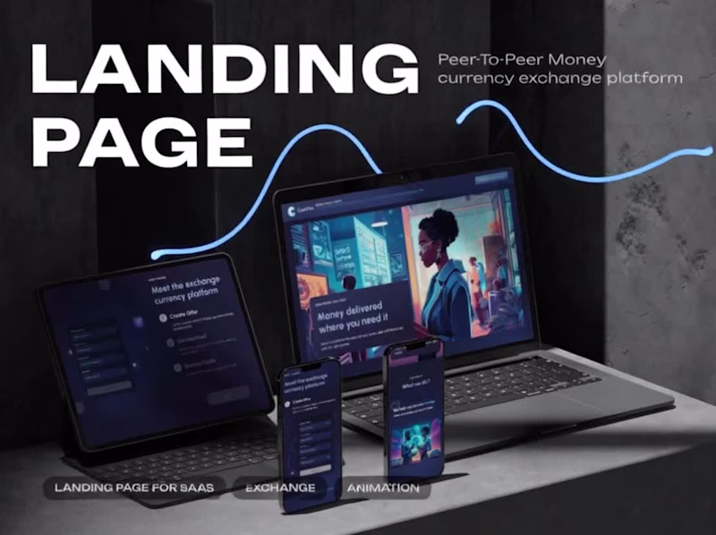 Cover image for Landing Page Design for Currency Exchange Mobile App