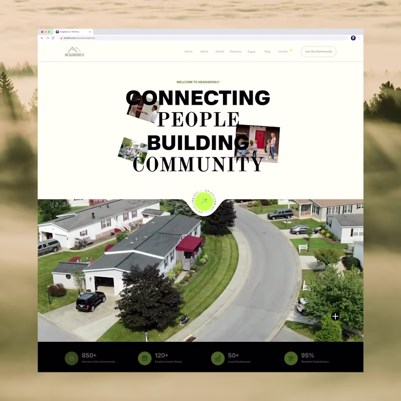 Cover image for Local Community & Neighborhood Website Template created as W...