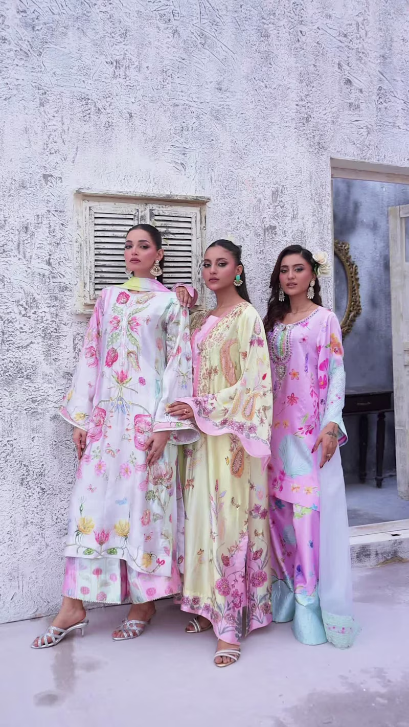 Cover image for A contemporary Eastern-inspired printed collection designed