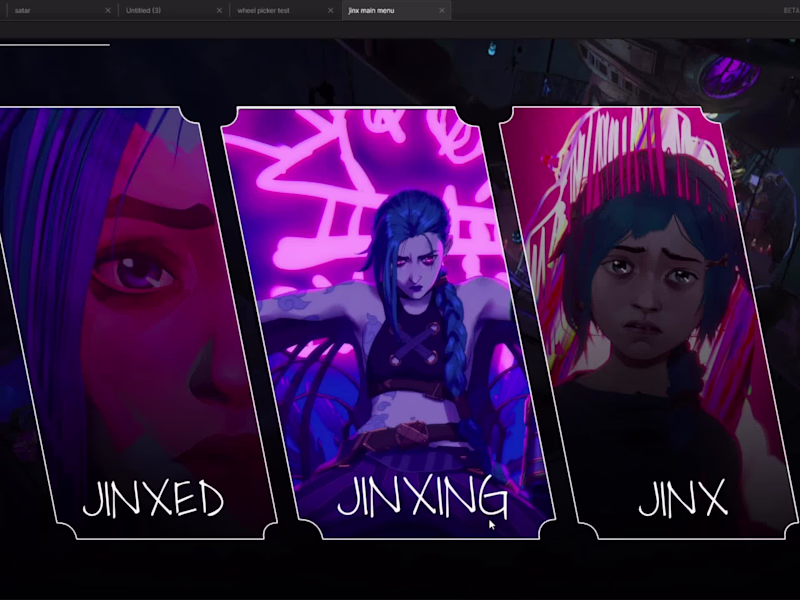 Cover image for interactive game main menu Ui