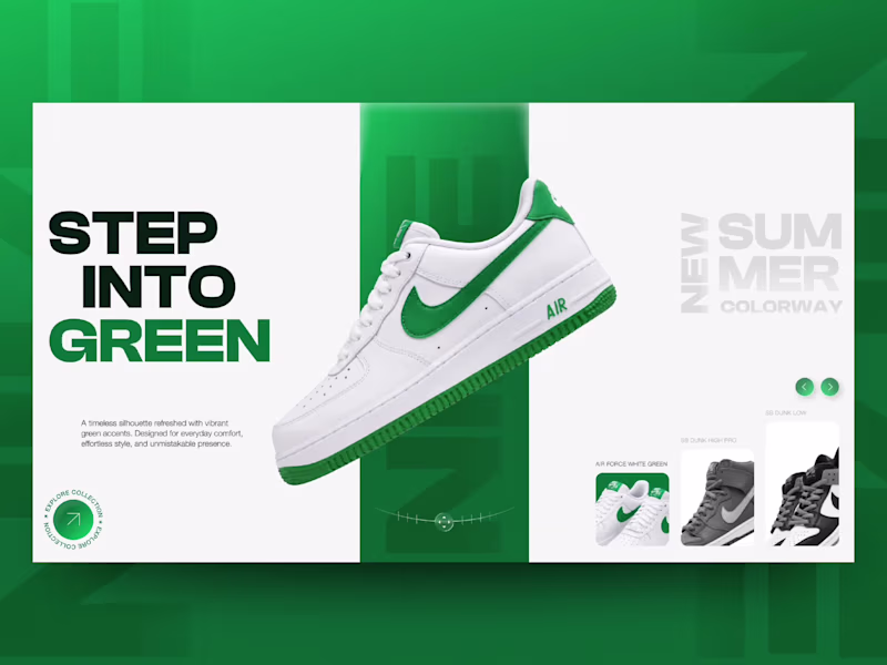 Cover image for Nike-Inspired Landing Page Concept
Exploring bold