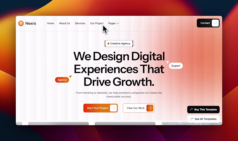 Cover image for Built this agency site template