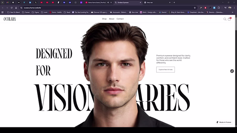 Cover image for Designed this landing page on