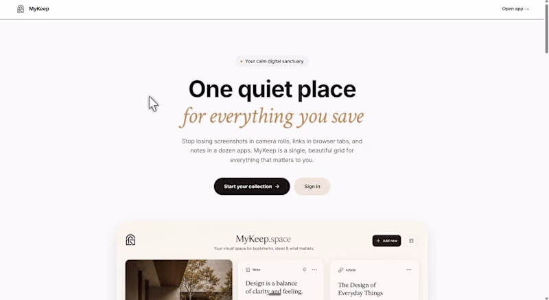 Cover image for RE:Introducing 🌐 mykeep.space (http://mykeep.space) 🔥

A