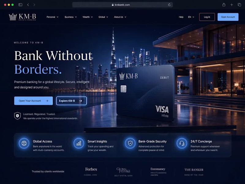Cover image for KM-B Digital Banking Platform Concept Design