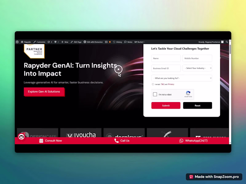 Cover image for WordPress Development & SEO Transformation for Rapyder