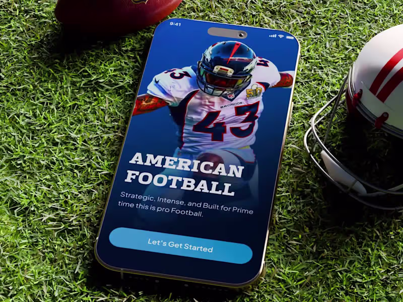 Cover image for American Football Sports Mobile App