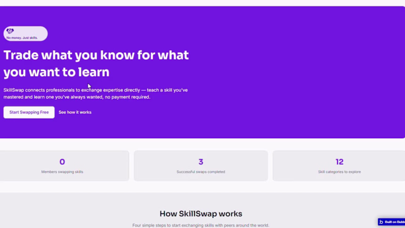 Cover image for 🚀 SkillSwap — Trade what