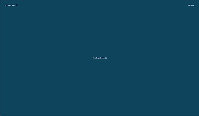 Cover image for BJ's Barge Service - Website