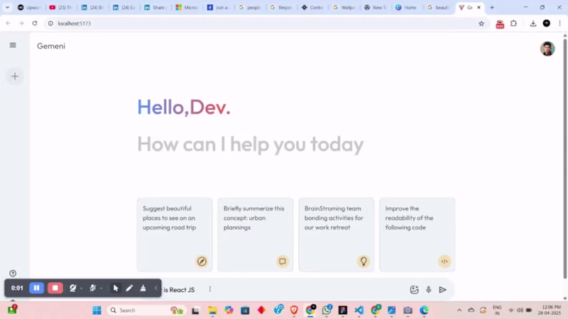 Cover image for Gemini Chat Generator Development