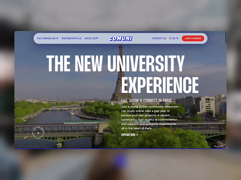 Cover image for COMUNI | UX/UI Design & Webflow implementation