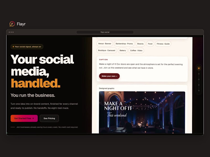 Cover image for Flayr — AI content creation and visual automation