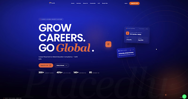 Cover image for Placedly - Placement consultancy firm