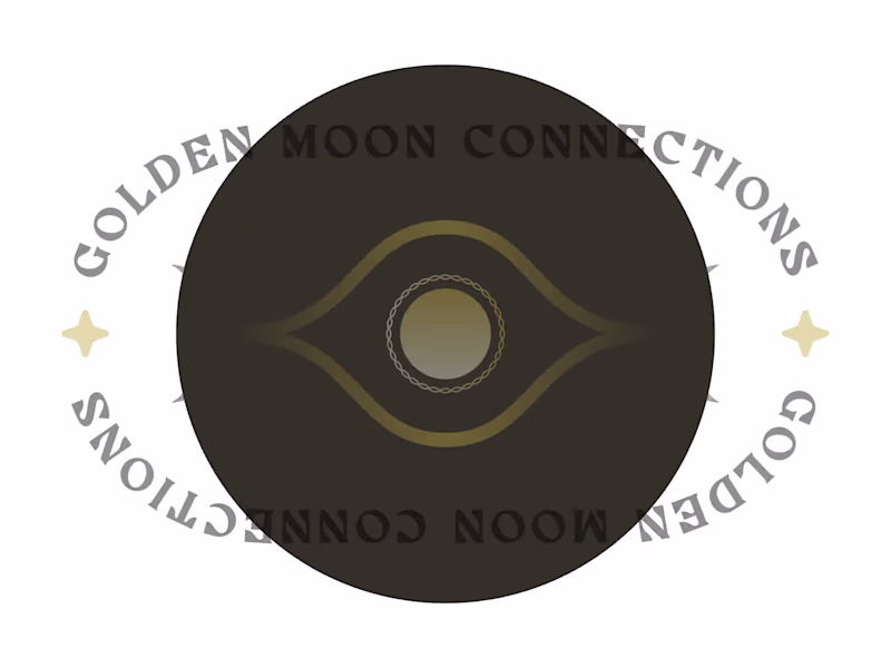 Cover image for Golden Moon Connections Logo and Business Card Design