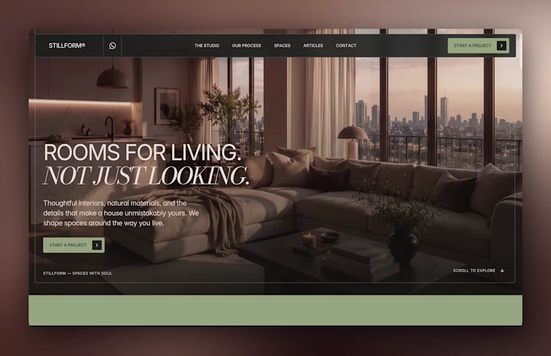 Cover image for Stillform Framer Template for Designers