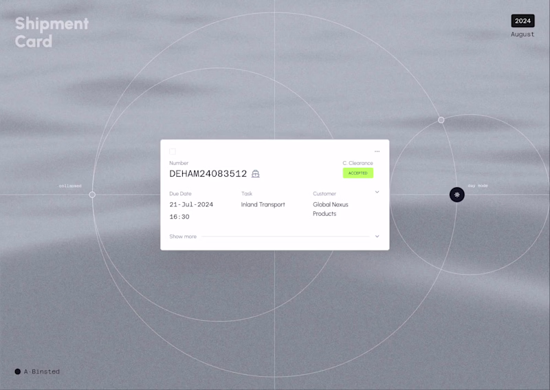 Cover image for Shipment Card Design