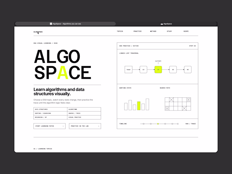 Cover image for Redesigned and rebuilt AlgoSpace to