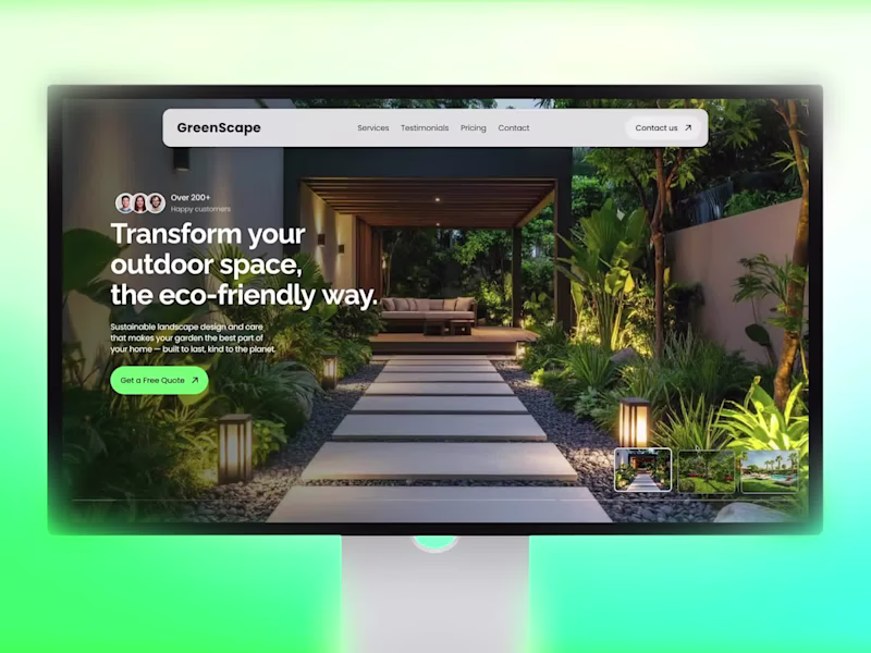 Cover image for GreenScape — Premium Website for