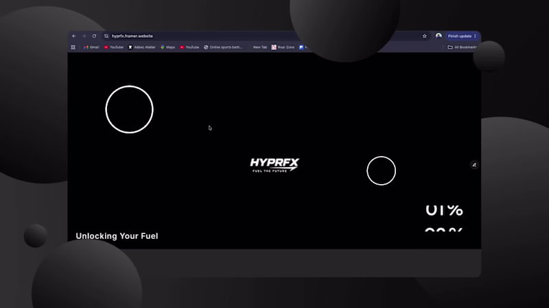 Cover image for HyperFx 3D E-commerce Landing design