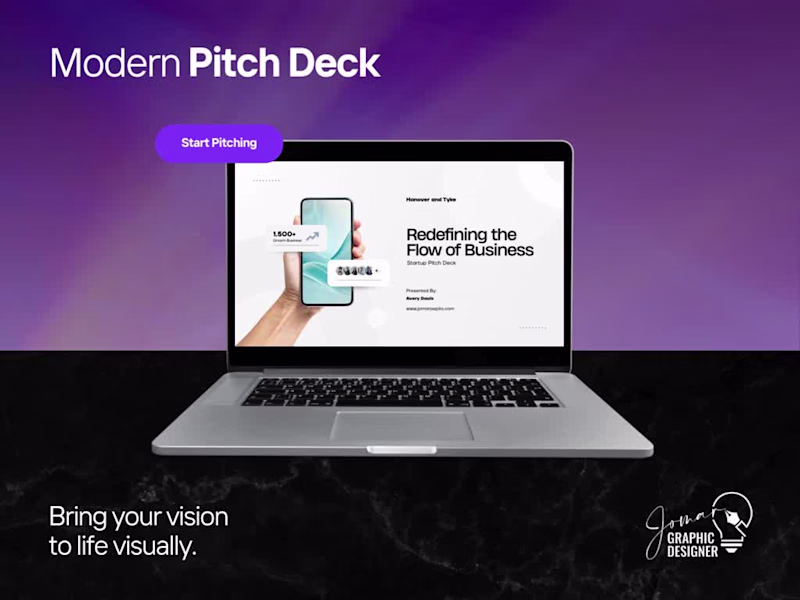 Cover image for Presentation and pitch deck design