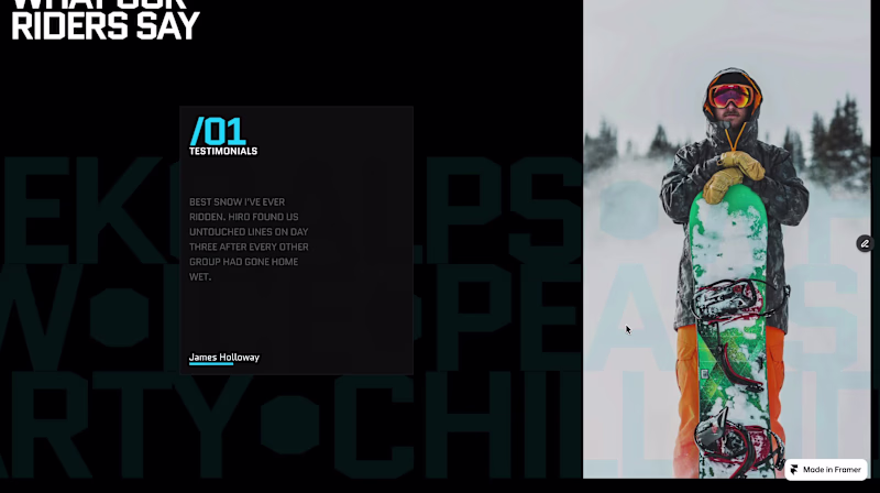 Cover image for Got this whole testimonial section
