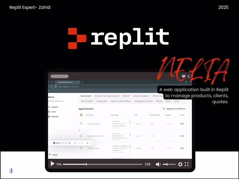 Cover image for Replit - Nelia: Quote Management Software | Replit Web App