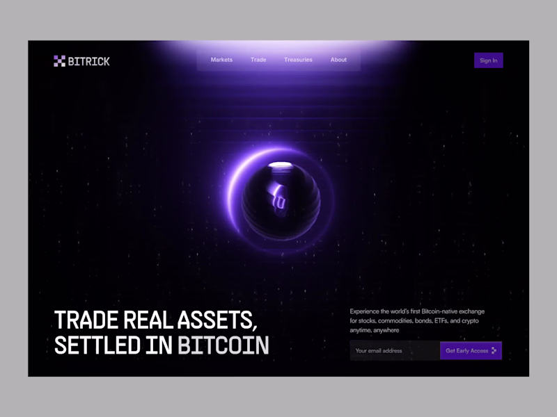 Cover image for Bitrick Landing Page Design