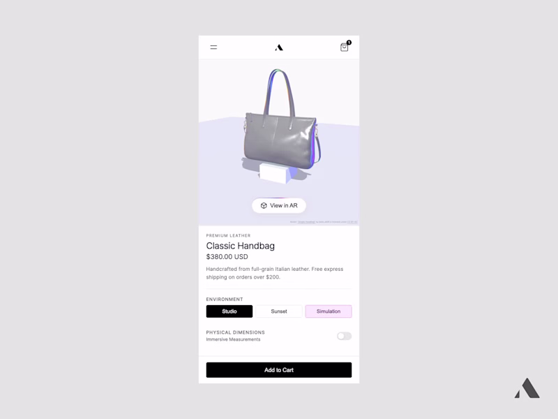 Cover image for Interactive 3D eCommerce Viewer &