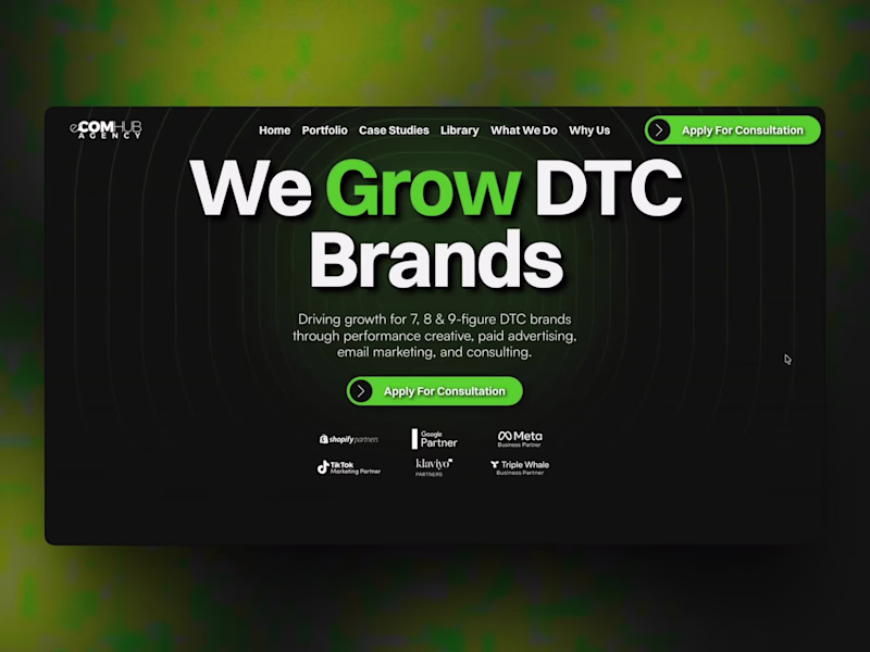 Cover image for Website Redesign with Framer for eCOMHUB.agency