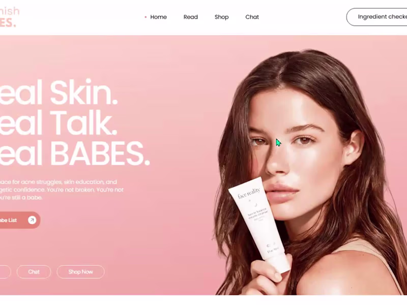 Cover image for Skincare Site on Webflow