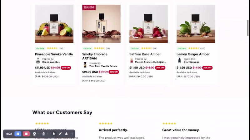 Cover image for Shopify Store Development for TryScent
Role: