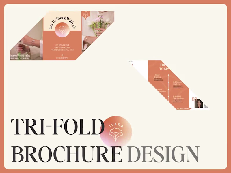 Cover image for Ivara | Lab-grown Diamond Jewelry | Creative Brochure Design