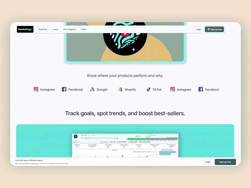Cover image for EnviselView Framer Landing Page
