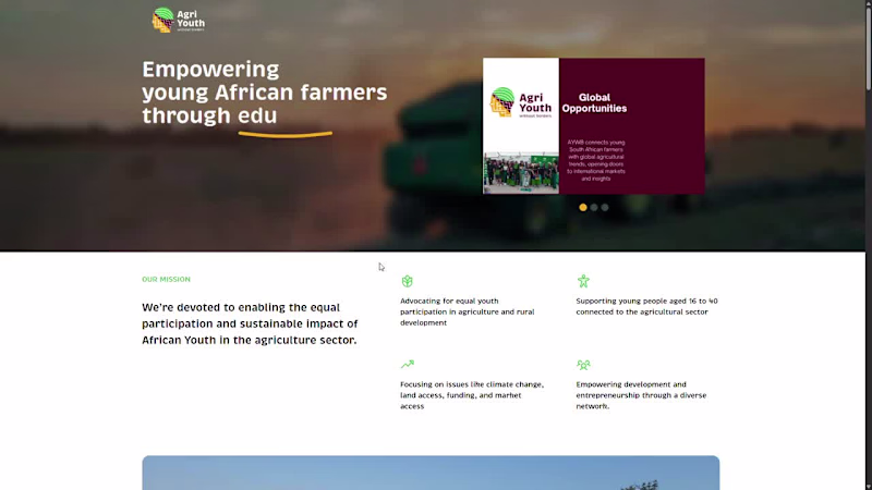 Cover image for Agric Youth without Border's Website