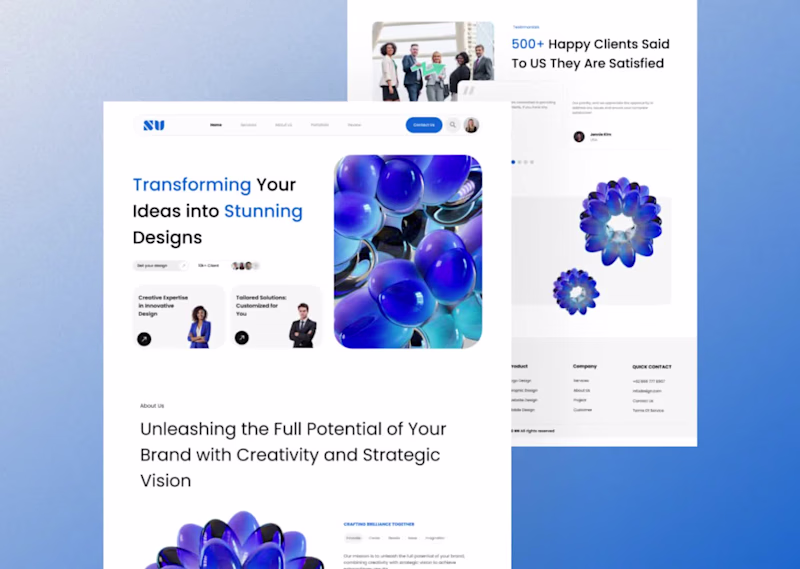 Cover image for VividEcho - Creative Agency Landing