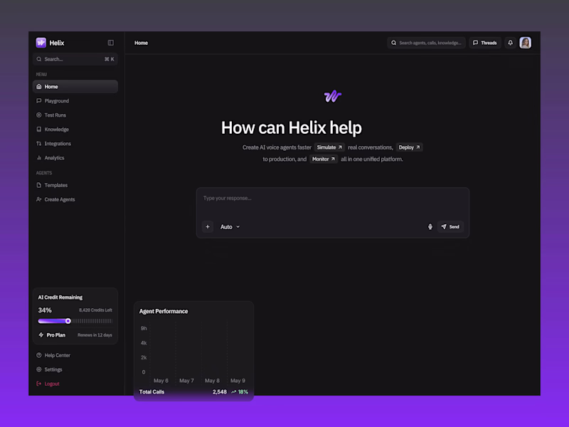 Cover image for Helix - AI Dashboard -