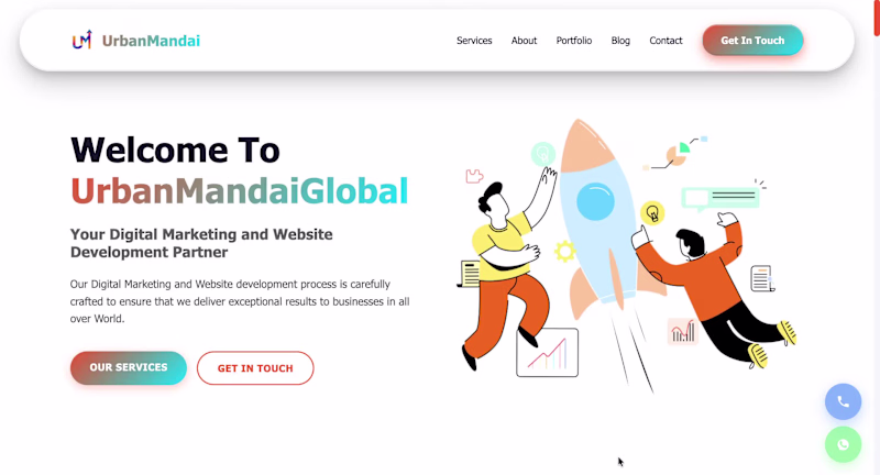 Cover image for PHP to React.js Revamp for UrbanMandaiGlobal